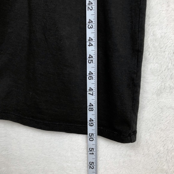 Toad&Co Organic Cotton Modal Ruched Side Midi Dress Sz S Black Cap Sleeve Pocket - Picture 8 of 9